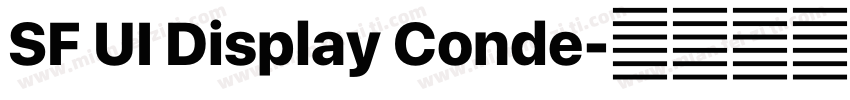 SF UI Display Conde字体转换